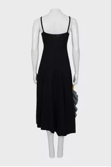 Knitted dress with straps