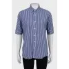Striped short sleeve shirt