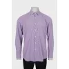 Men's slim fit plaid shirt