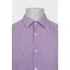 Men's slim fit plaid shirt