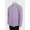 Men's slim fit plaid shirt