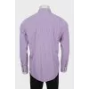 Men's slim fit plaid shirt