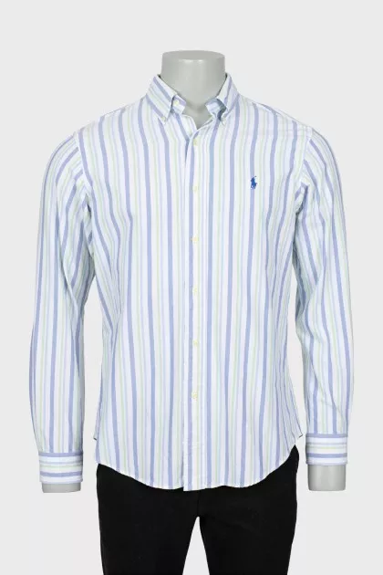 Men's striped straight shirt