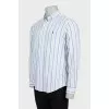 Men's striped straight shirt