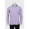 Men's straight check shirt