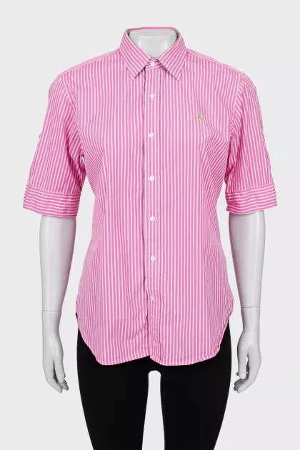 Striped short sleeve shirt