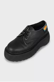 Leather shoes with chunky soles