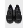 Туфлі зі шкіри на масивній підошві
