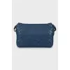 Woven leather crossbody bag