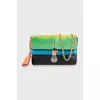 Mixed color bag with chain
