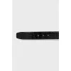 Men's black belt with embossed leather
