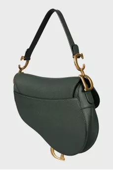 Зеленая сумка Saddle