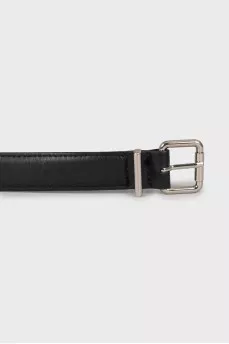 Black belt with silver buckle