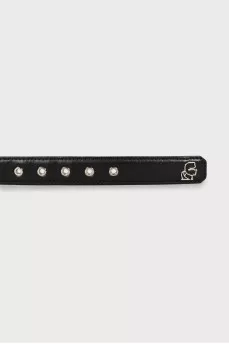 Black belt with silver buckle