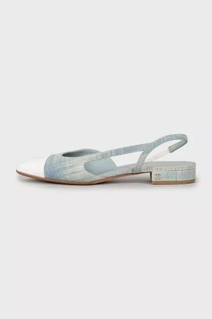 Low heel slingbacks