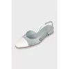 Low heel slingbacks
