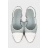Low heel slingbacks