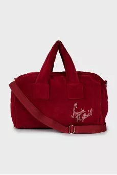 Boston bag with tag