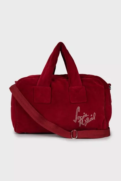 Boston bag with tag