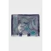 Silk scarf in abstract print