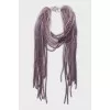 Multilayer beaded necklace