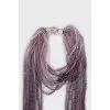 Multilayer beaded necklace