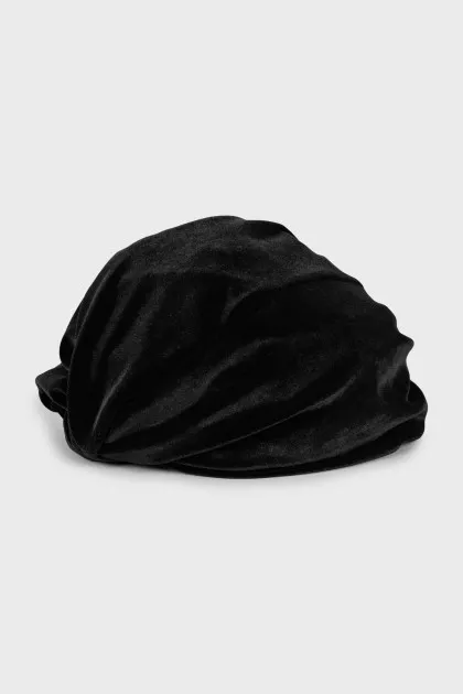 Black velor turban