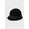 Black brimmed hat