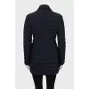 Blue fitted down jacket