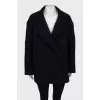 Black single breasted coat