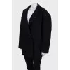 Black single breasted coat