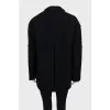 Black single breasted coat
