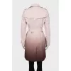 Trench coat in gradient print