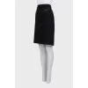 Black straight skirt