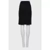 Black straight skirt