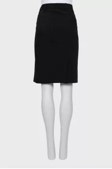 Black straight skirt