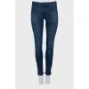Low rise blue skinny jeans