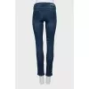 Low rise blue skinny jeans