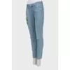 Embroidered skinny jeans