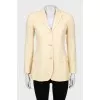 Light yellow cashmere jacket
