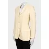 Light yellow cashmere jacket