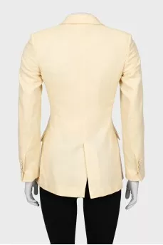 Light yellow cashmere jacket