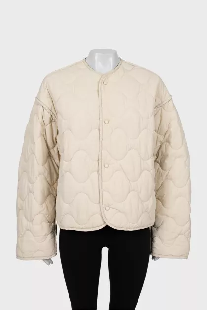 Oversized quilted jacket
