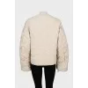 Oversized quilted jacket