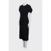 Black midi dress with tag