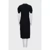 Black midi dress with tag