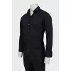 Men's fitted black shirt