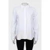 White shirt with text print