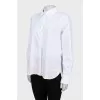 White shirt with text print