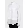 White straight shirt with pocket